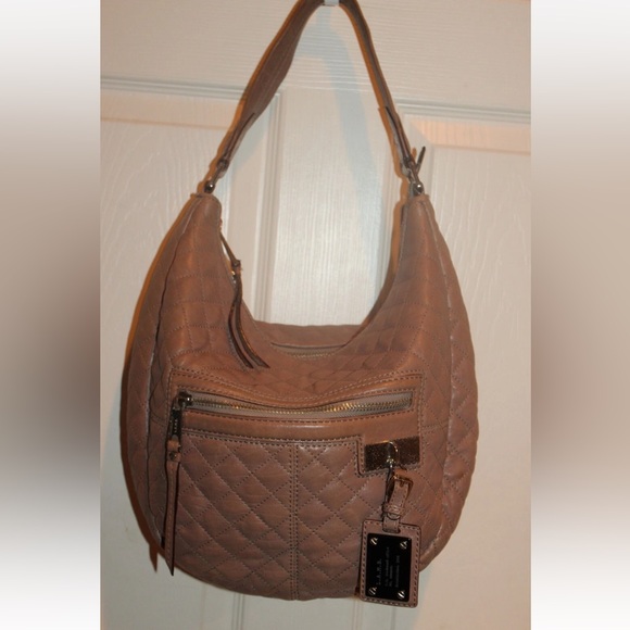 L.A.M.B. Handbags - L.A.M.B. Gwen Stefani Quilted Leather Hobo Bag